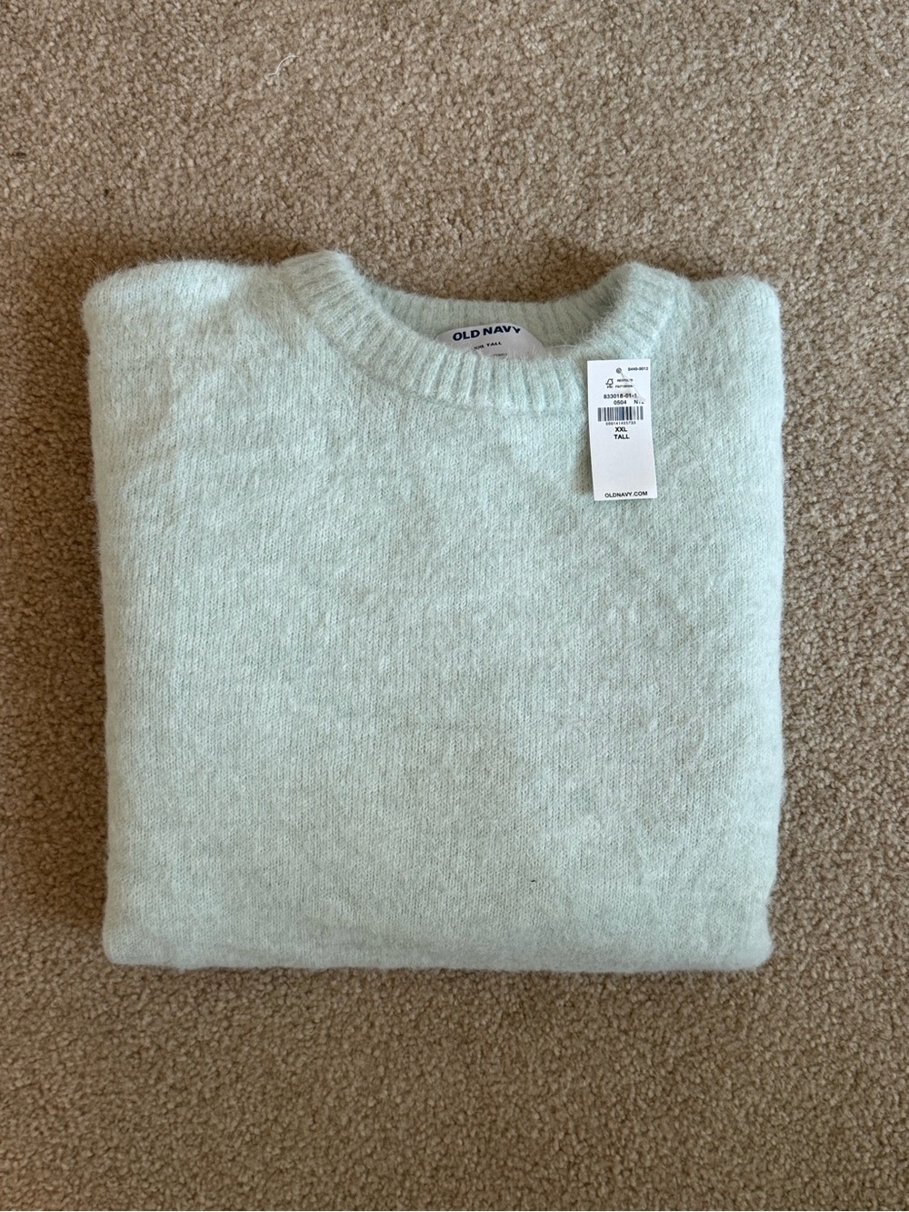NWT Old Navy Light Blue Eyelash Sweater | Soft Fuzzy Knit | XXL TALL